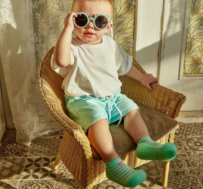 Oddychające antypoślizgowe buciki Attipas - Cool Summer Crab Mint M